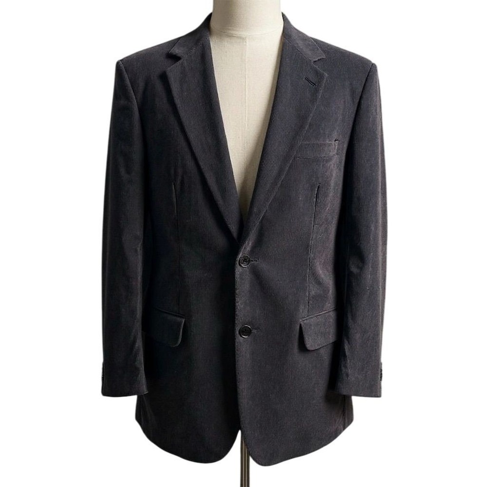 Joseph Feiss Mens Brown‎ Corduroy Two Button Blazer Sports Jacket 46 Long